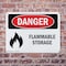 Signmission Flammable Storage Danger Sign, Plastic, 10in W x 7in L, 2PK OS-2PACK-DS-P-710-L-1255 - alternate 3